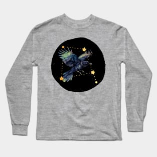 Corvus Constellation Crows Raven Stars Universe Long Sleeve T-Shirt